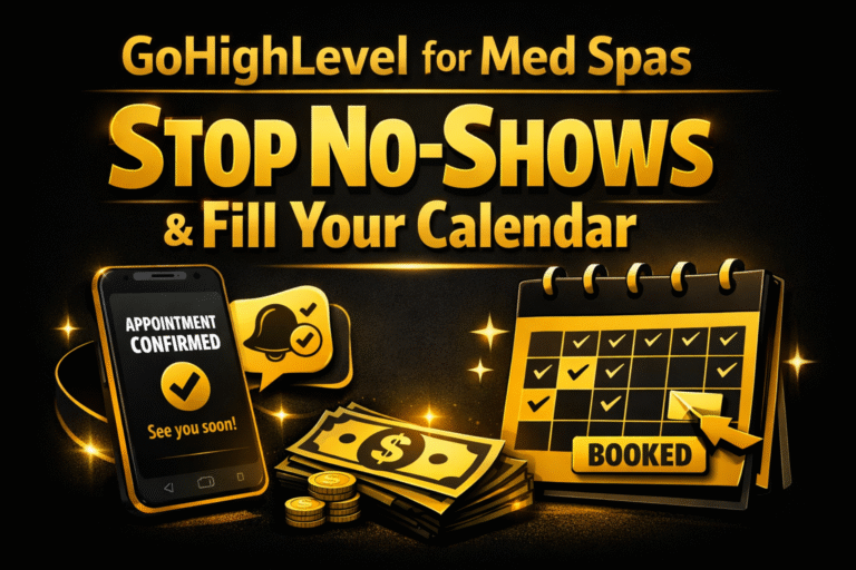 GoHighLevel for Med Spas: Stop No-Shows & Fill Your Calendar