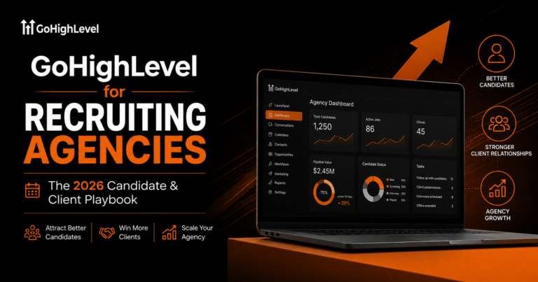 GoHighLevel for Recruiting Agencies The 2026 Candidate & Client Playbook