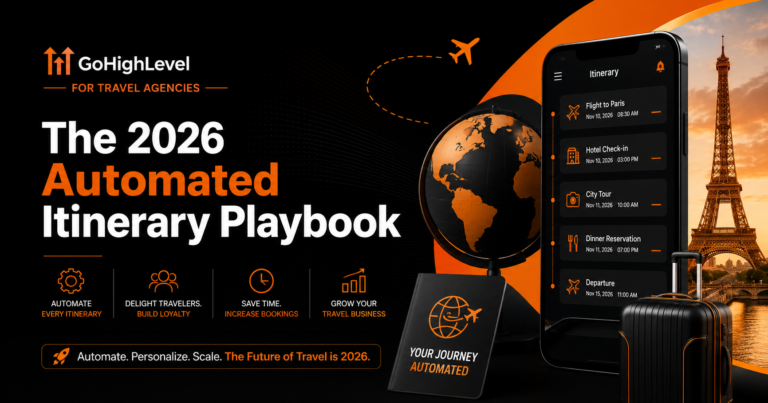GoHighLevel for Travel Agencies The 2026 Automated Itinerary Playbook